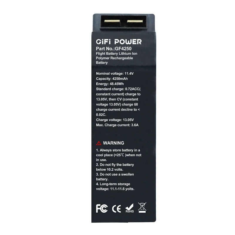 Intelligenter 11,4V 4250mAh Ersatzakku für Swellpro Spry Spry+ Drohne