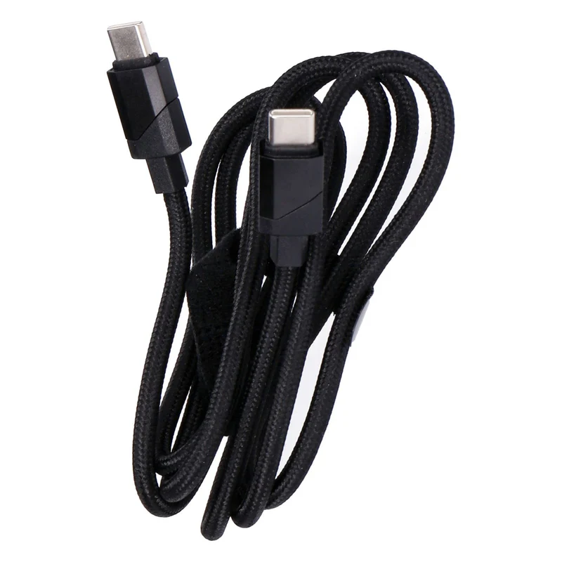 SDL Lade- und Synchonisierungskabel 1,2 m USB-C auf USB-C Stoff ummantelt schwarz