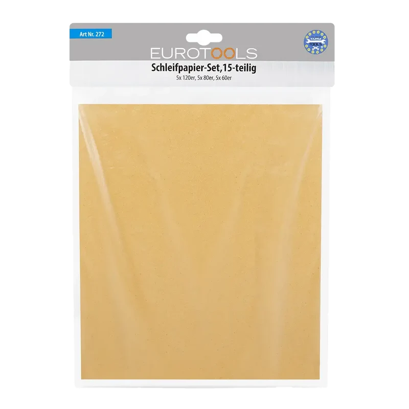 Schleifpapier-Set - trocken - 15-teilig - 280 x 230 mm