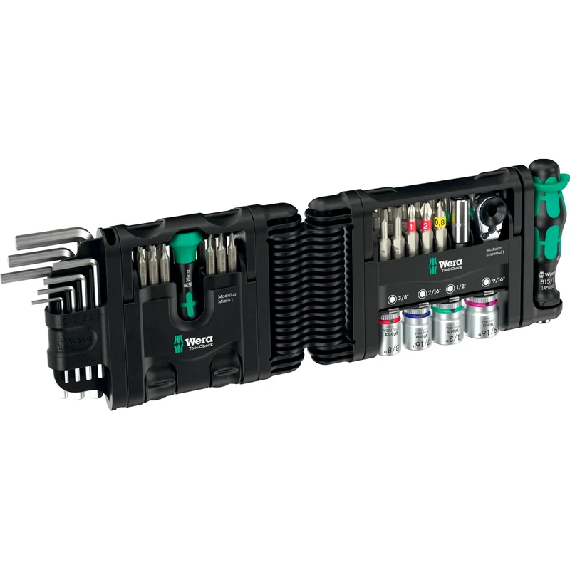 Wera Tool-Check Modular Set Imperial 1 – 21-teiliges Werkzeugset für zöllige Schraubverbindungen