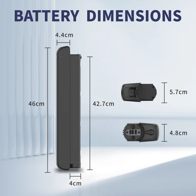 36V 10Ah Lithium Akku für HX X8-HOS01 E-Scooter Schnellladen Lange Akkulaufzeit