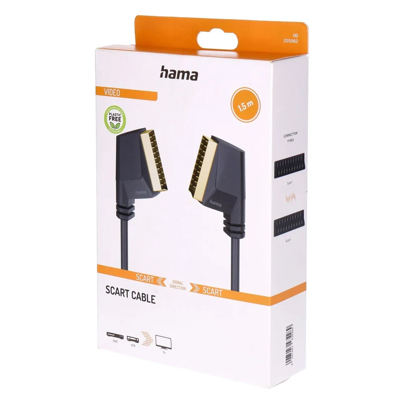 Hama 00205082 SCART-Kabel 1,5 m SCART (10-pin) Schwarz