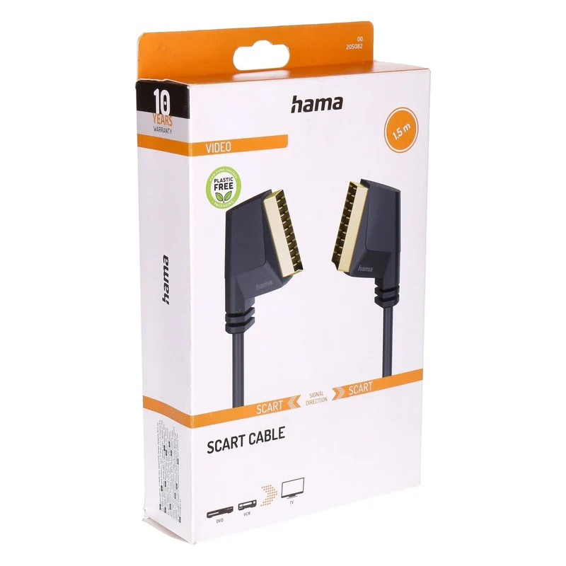 Hama 00205082 SCART-Kabel 1,5 m SCART (10-pin) Schwarz