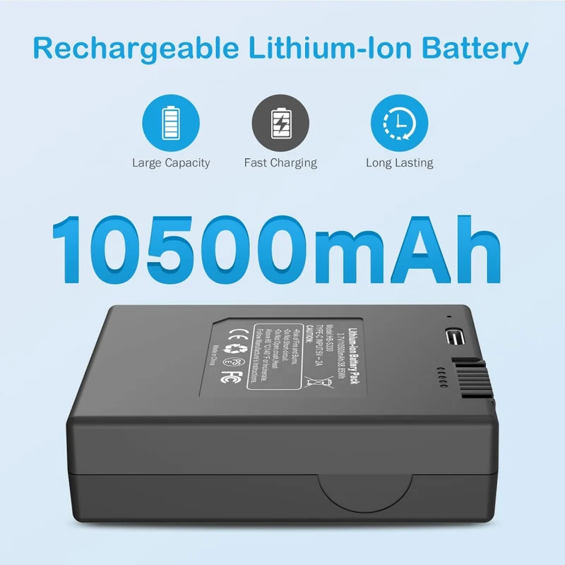 3,7V 10500mAh Ersatz Batterie für Smart Drop Eufy Smart Lock S330 E330 S230 Modell T8520 Sicherheit 3-in-1 Video