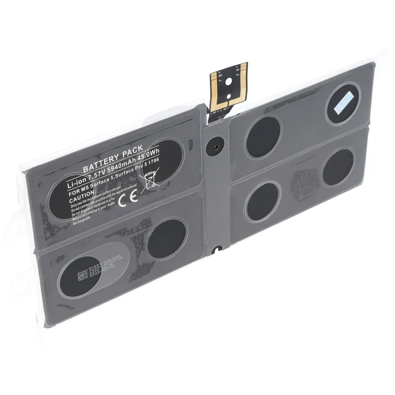 AccuCell Akku passend für Microsoft Surface Pro 5, Surface Pro 5 1796, G3HTA038H 7,57 Volt 5940mAh