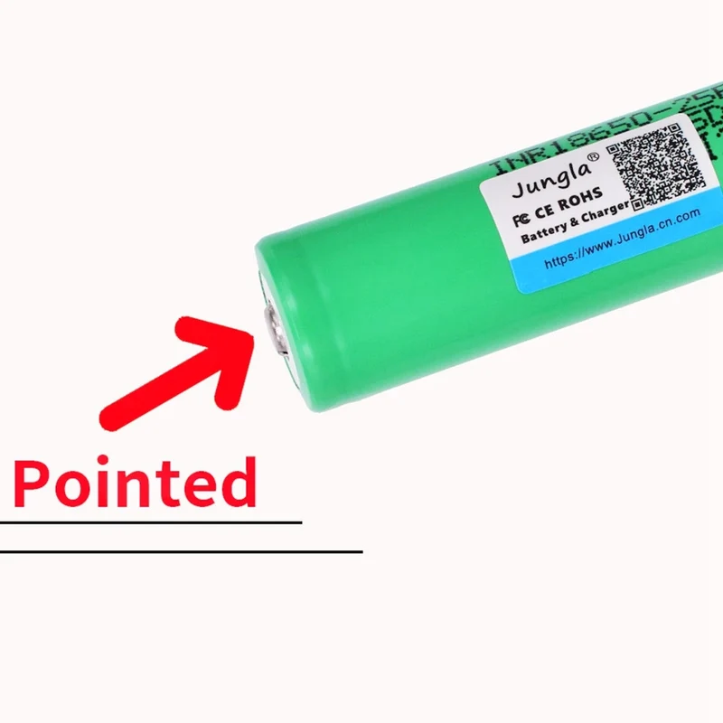 2pcs 3,7 V 2500mAh INR18650 25R li-ion batterie entladung 15A Wiederaufladbare Batterien Taschenlampe