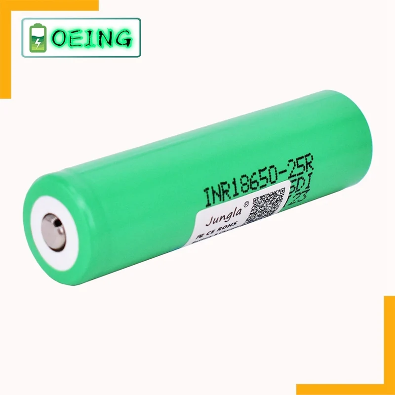 2pcs 3,7 V 2500mAh INR18650 25R li-ion batterie entladung 15A Wiederaufladbare Batterien Taschenlampe