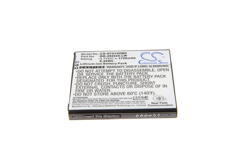 CoPacks Li-Ion Akku passend für Ascom 490926A, RB-490926-LW - 3,7 V 1750 mAh 53,5x51,4x6,8 mm