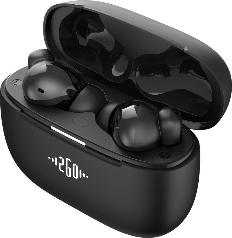Bluetooth Headset "Focus" - ENC - ANC - App-Steuerung - Touch-Steuerung - schwarz