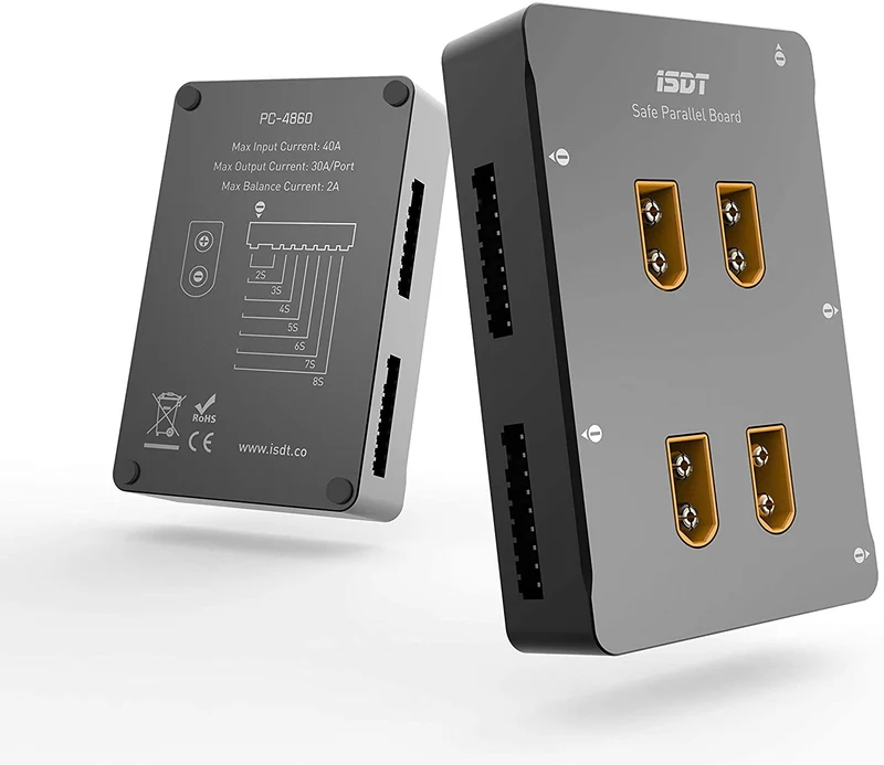 PC-4860 ISDT Lipo Ladegerät Parallel Ladestation Unterstützung 4 Packs von 1-8S XT60 RC LiPo Akku