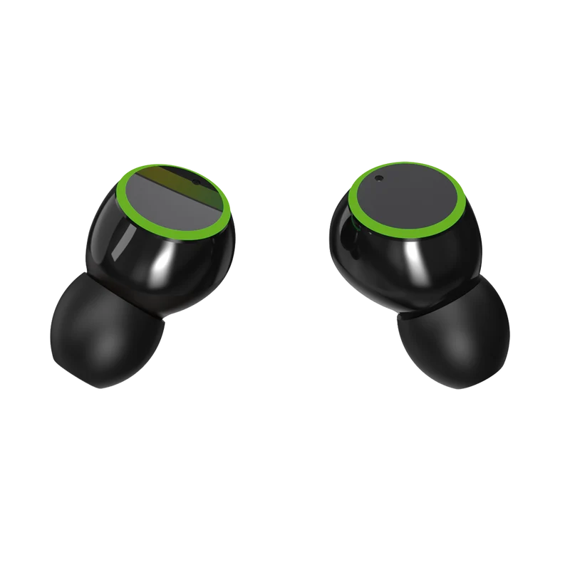 Bluetooth Headset "Ring" - LED Illumination - Ladebox - Display - Touch-Steuerung - schwarz