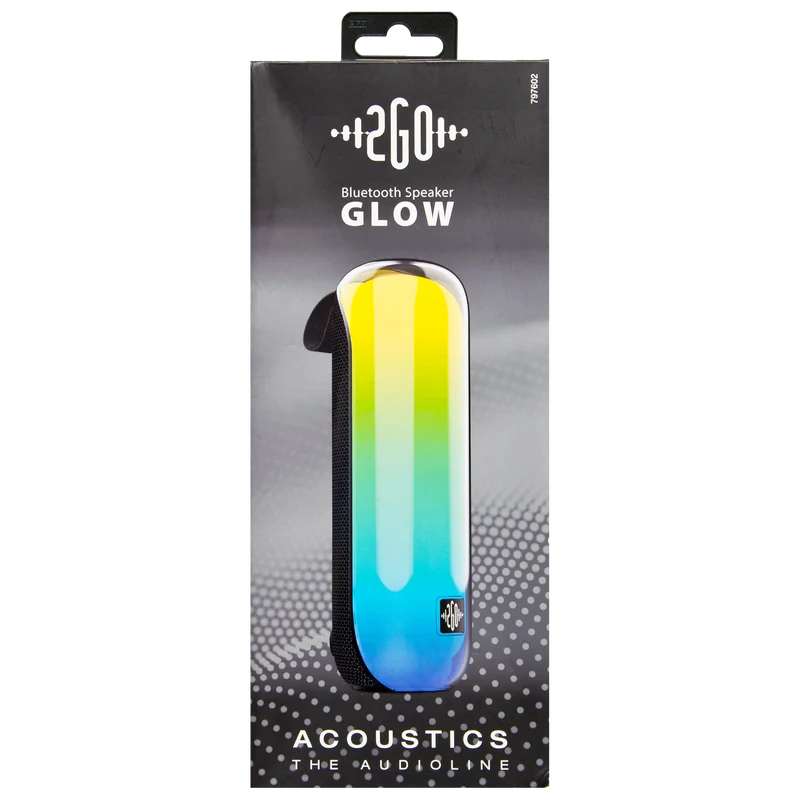 Bluetooth Lautsprecher "Glow" - RGB-LED Lichtshow - Handschlaufe