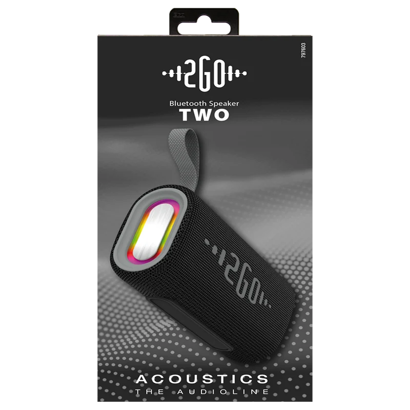 Bluetooth Lautsprecher "Two" - RGB-LED-Lichtshow - kompaktes Design - voller Klang