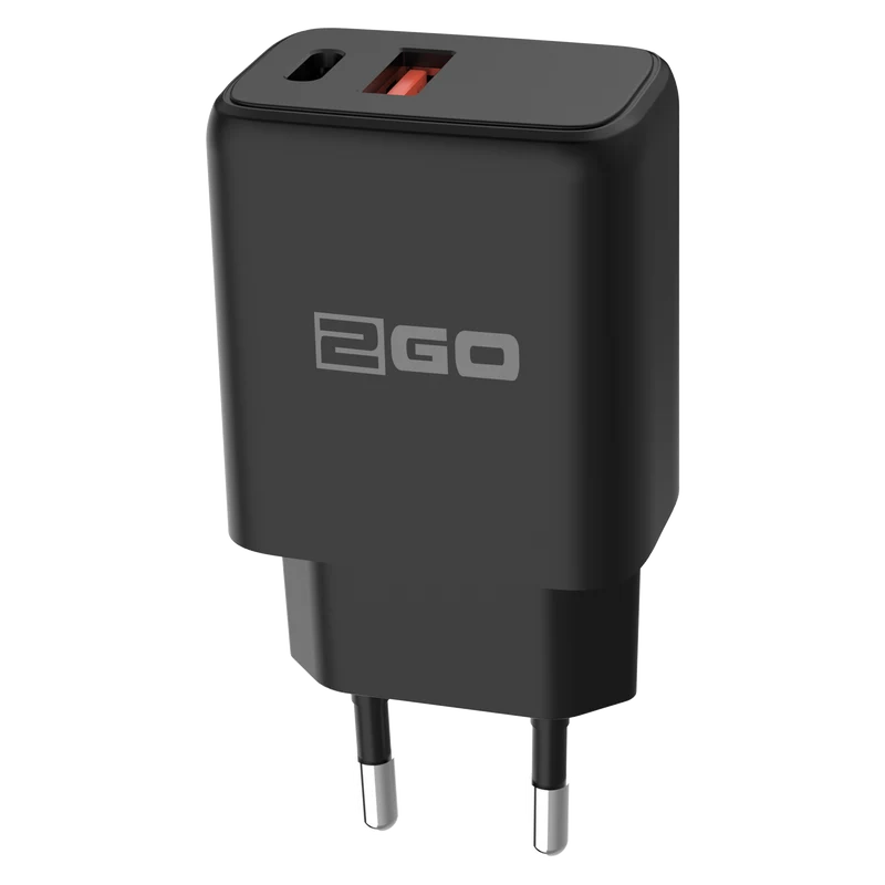 Netz-Ladegerät 100 V - 240 V - Power Delivery - 1 x USB A & 1 x USB Type-C - 20 W - 3000 mA