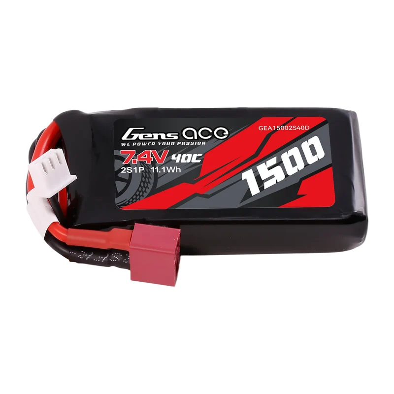 Gens Ace 1500mAh 2S 150C LiPo-Akku mit Deans-Stecker