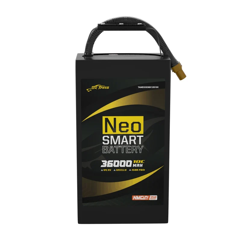 Tattu Neo Compact 36000mAh 12S1P 44,4V 10C Smart UAV LiPo-Akku mit AS150U-F-Stecker