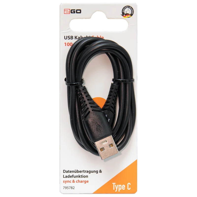 USB Datenkabel - USB A auf USB Type-C - 100 cm - diverse Farben