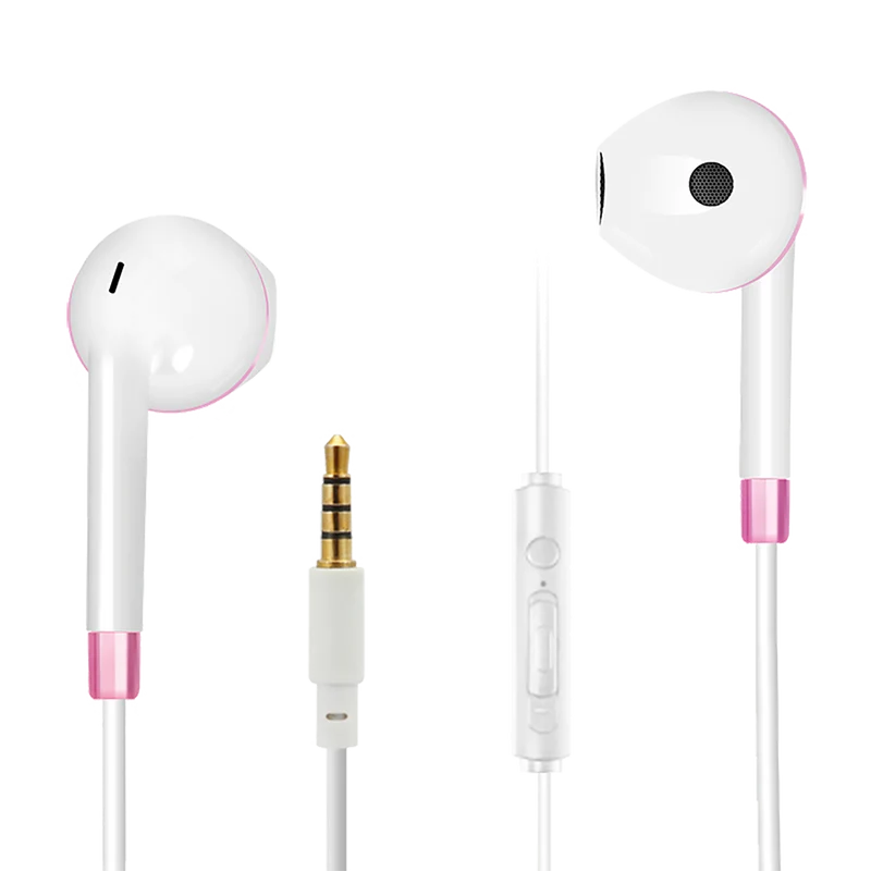 In-Ear Stereo-Headset "Comfort" - Rufannahme - Lautstärkeregelung - Klinkenstecker - verschiedene Farben