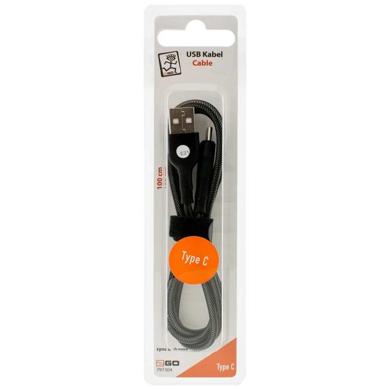 USB Datenkabel "Bamboo" - 5 Anschlussvarianten - 100 cm - diverse Farben