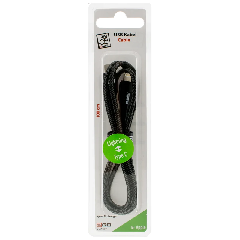 USB Datenkabel "Bamboo" - 5 Anschlussvarianten - 100 cm - diverse Farben