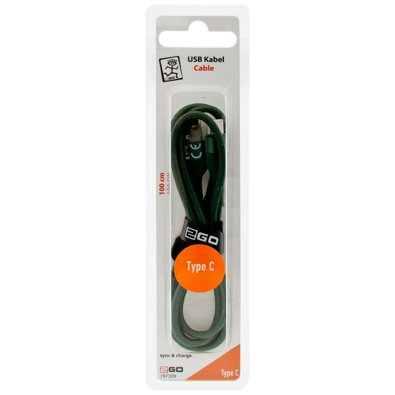 USB Datenkabel "Bamboo" - 5 Anschlussvarianten - 100 cm - diverse Farben