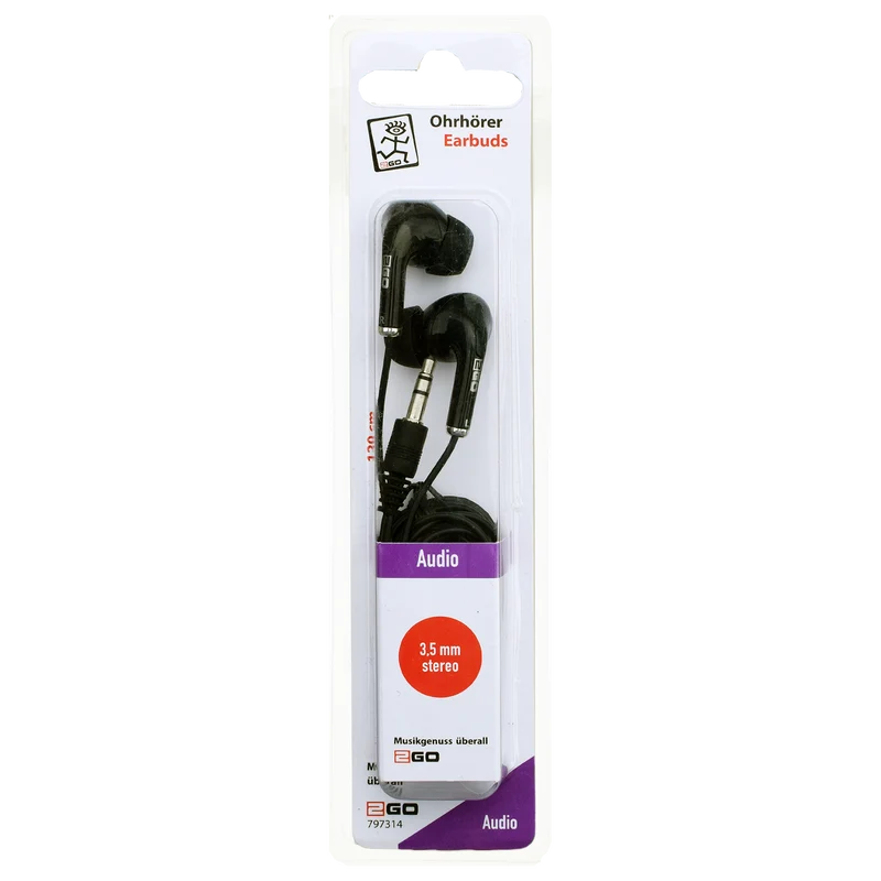 In-Ear-Stereo-Ohrhörer - Klinkenstecker - verschiedene Farben