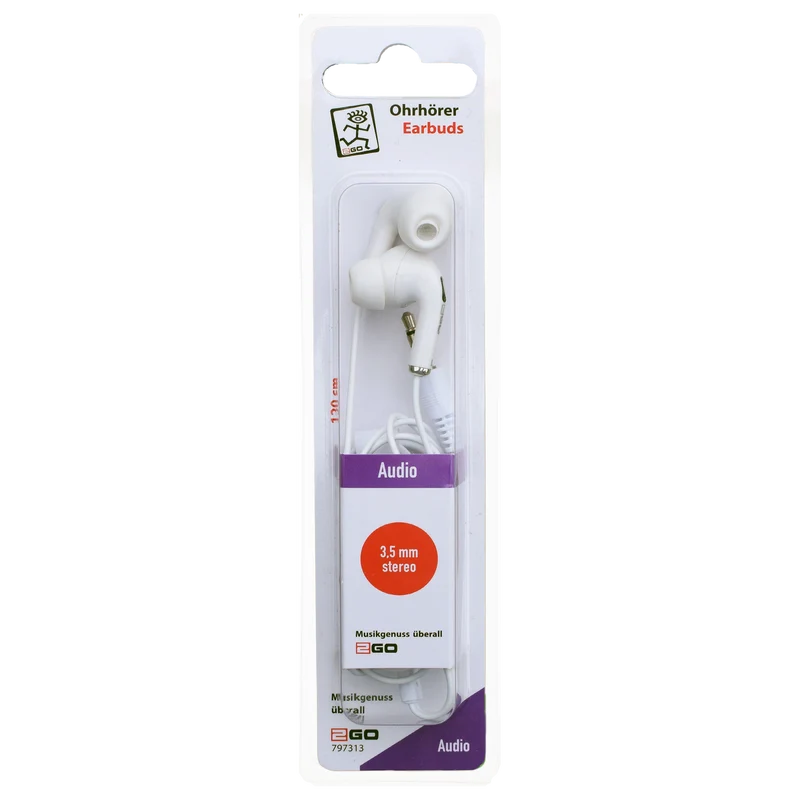 In-Ear-Stereo-Ohrhörer - Klinkenstecker - verschiedene Farben