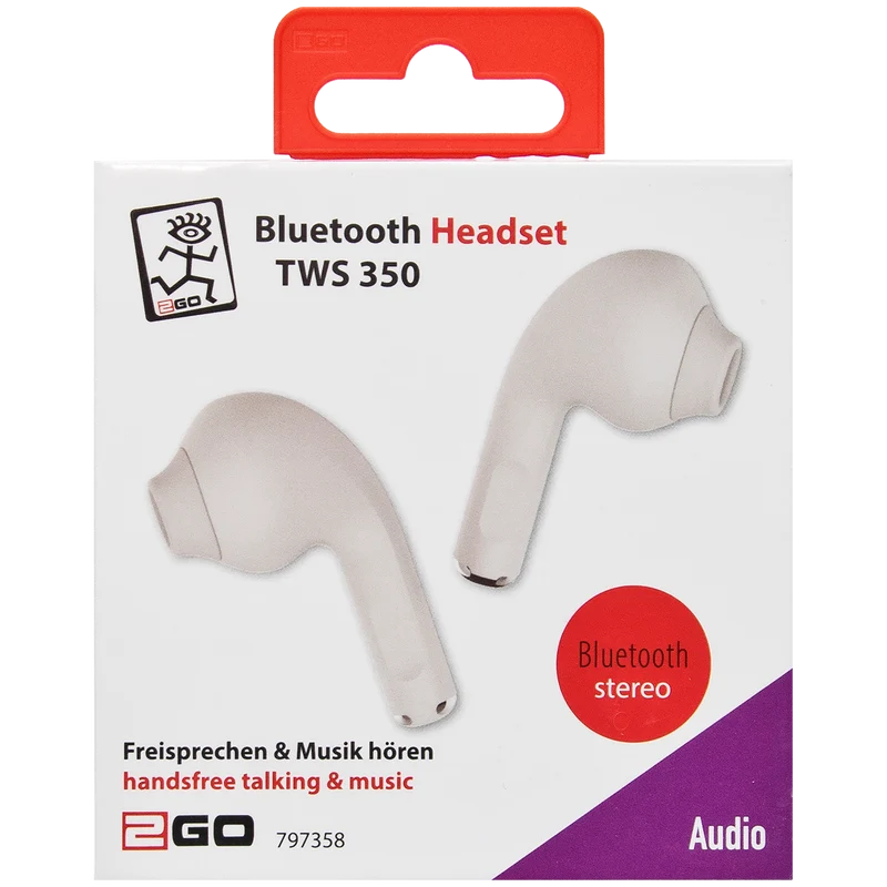 Bluetooth Headset "TWS 350" - Ladebox - Touch-Steuerung - ergonomisch geformt - verschiedene Farben