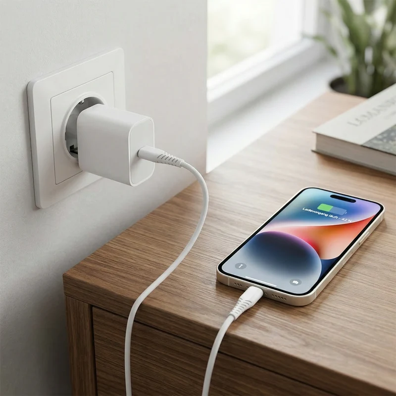 USB Datenkabel - USB Type-C auf 8-Pin (Lightning) oder USB Type-C / 100 cm / weiß