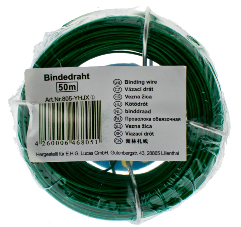 Bindedraht, plastiziert