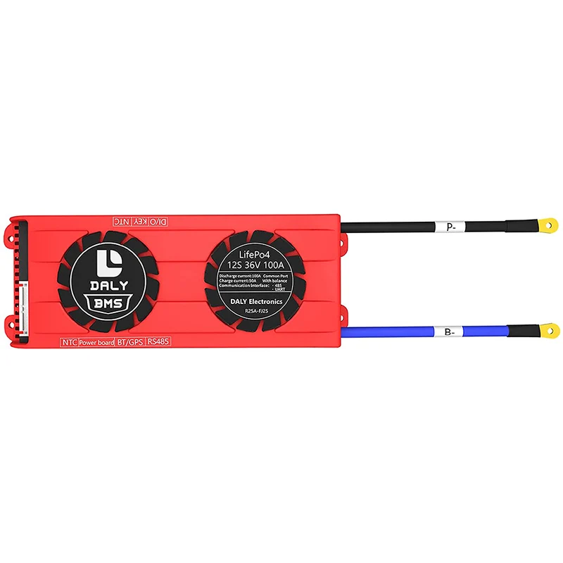 Daly smart bms Lifepo4 12S 36V 100A with Fan bluetooth 33 65 184