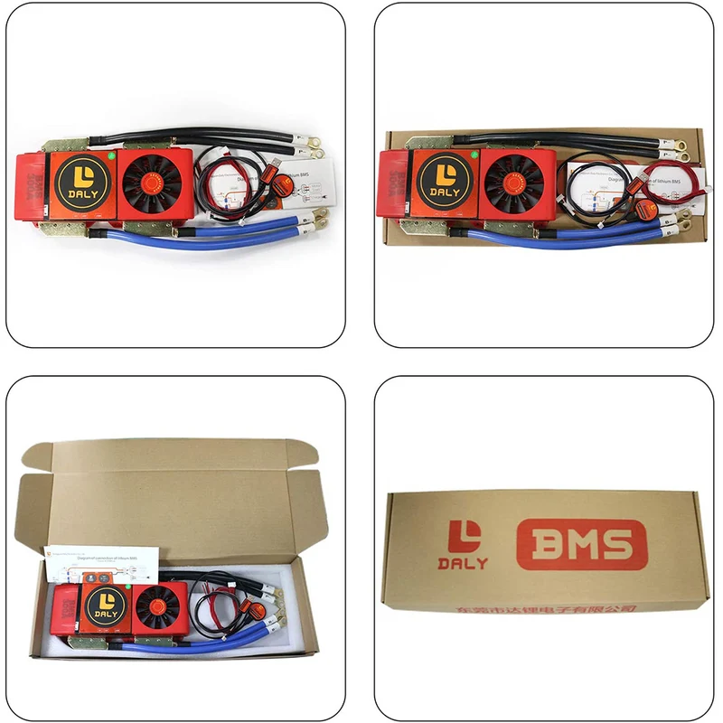 Daly smart bms Lifepo4 24S 72V 400A with Fan bluetooth 52 130 257