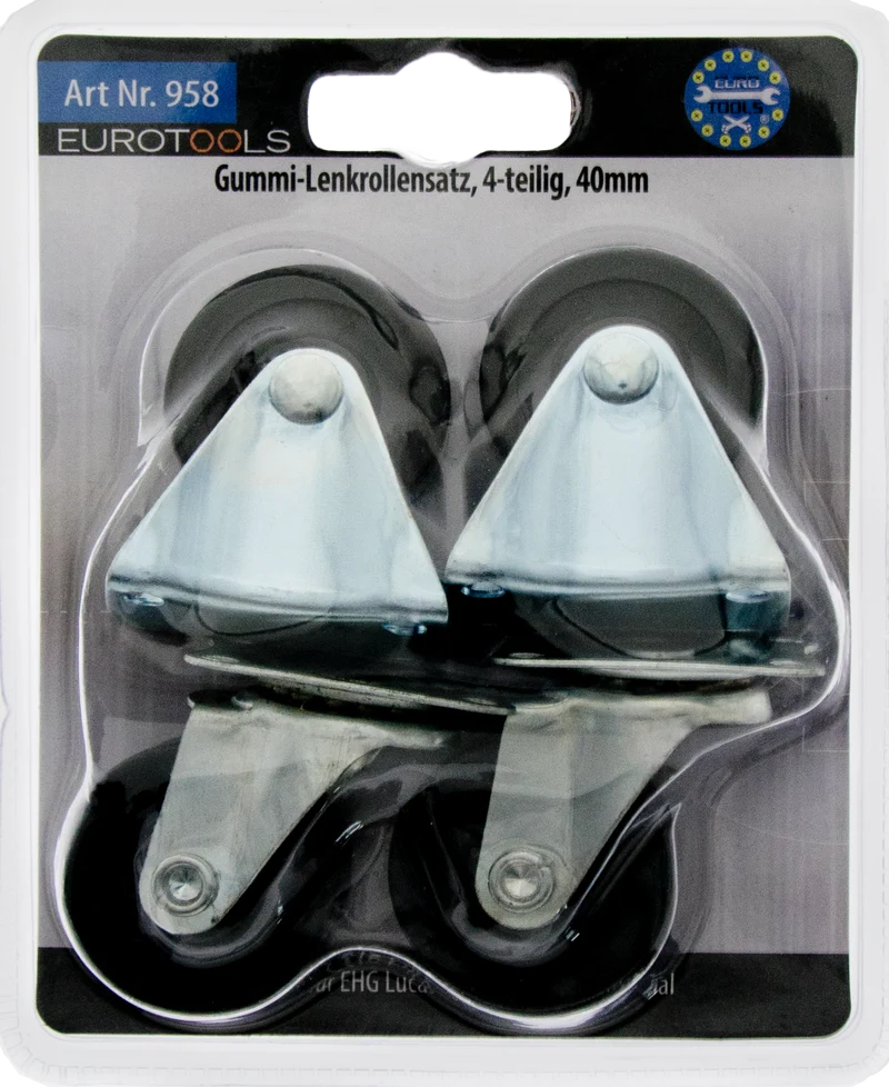 Gummi-Lenkrollensatz 40 mm