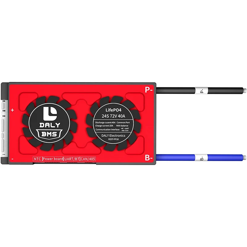Daly smart bms Lifepo4 24S 72V 40A bluetooth 18 66 128