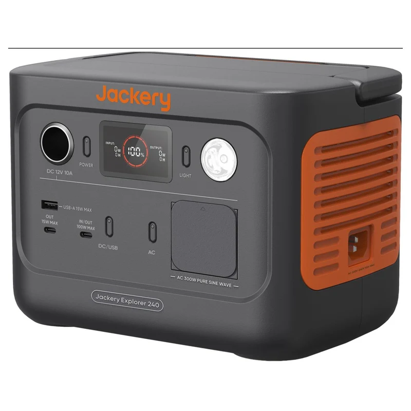 Jackery Explorer 240 v2 Powerstation 256 Wh / 300 W, LiFePO4, 600 W Spitzenleistung