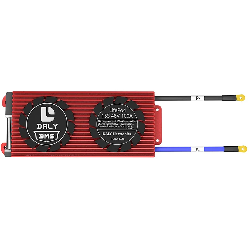 Daly smart bms Lifepo 15S 48V 100A bluetooth BMS board 24 65 166