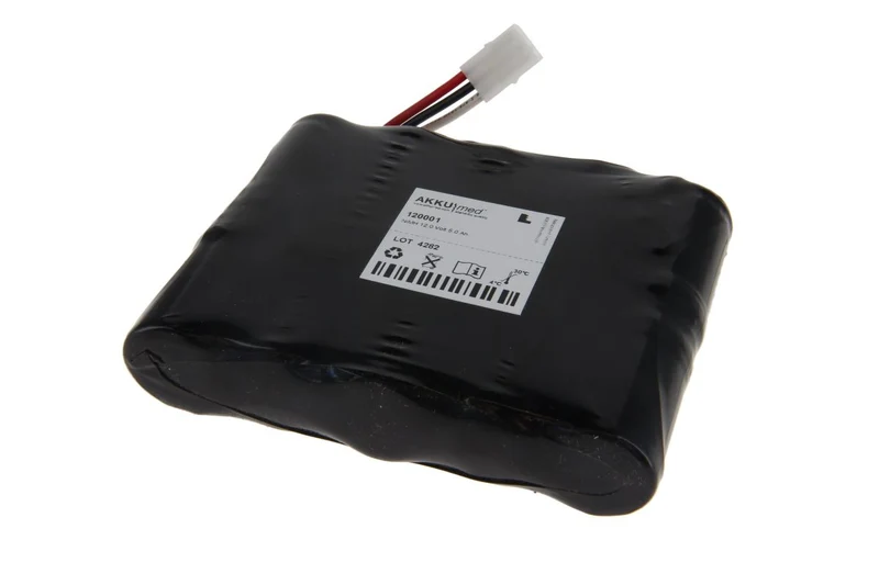 AKKUmed NiMH Akku passend für Genesis Versiegelungsgerät Rapid Seal SE640 - 12 V 5000 mAh 127x27x102 mm