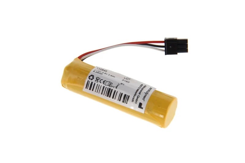 AKKUmed Li Ion Akku passend für Respironics Bilichek 2 Bilirubin REF 1002738 - 3,7 V 2300 mAh 69x18 mm