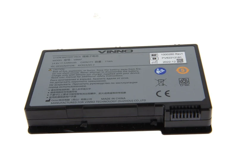 Ezono Original Li Ion Akku für eZono 5000 Ultraschallgerät Ref. 1000280 Rev1 - 14,8 V 5200mAh 139,1x89,7x24,1 mm