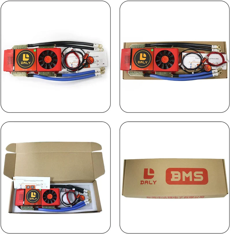 Daly smart bms Lifepo4 8S 24V 500A with Fan bluetooth 52 130 257