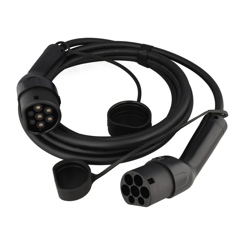 AccuCell 22KW Ladekabel für e-Auto - Elektroauto, 7,5 Meter Anschlussart Typ 2 auf Typ 2 EU Norm 62196 EV charging cable IP65