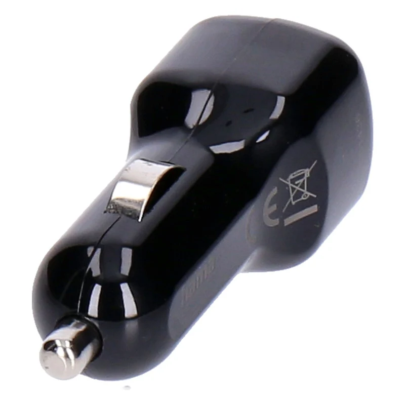 HAMA Auto-Ladegerät, 2x USB-A, 12 W, Schwarz