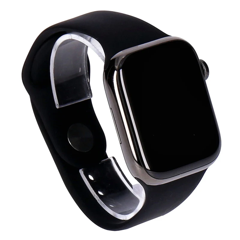 Apple Watch Series 7 45mm GPS + 4G Graphit Edelstahlgehäuse mit Sportarmband Mitternacht