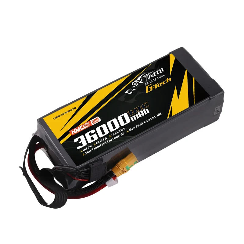 Tattu Semi-Solid State 380Wh/kg 36000mAh 10C 22,2V 6S1P LiPo-Akkupack mit XT90S-F-Stecker