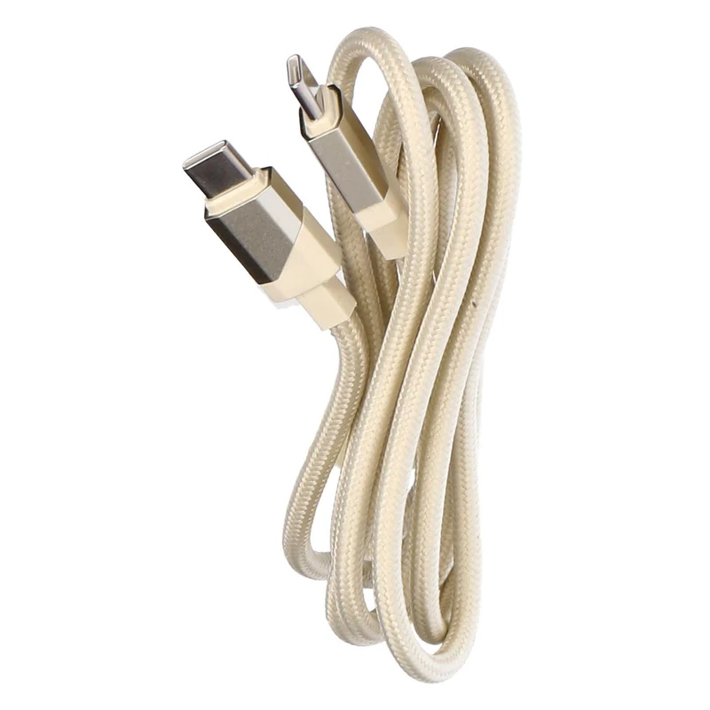 SDL Lade- und Synchonisierungskabel 1,2 m USB-C auf USB-C Stoff ummantelt sand