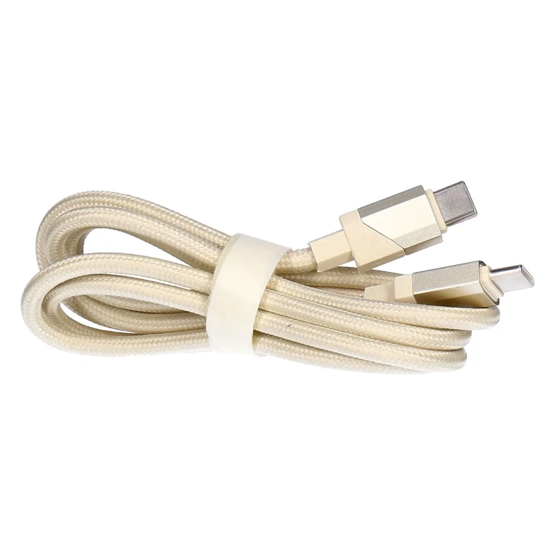 SDL Lade- und Synchonisierungskabel 1,2 m USB-C auf USB-C Stoff ummantelt sand