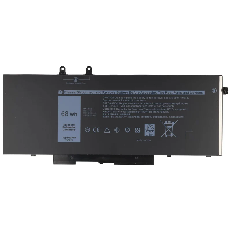 AccuCell Ersatzakku für Dell Latitude 5400, 5410, 5500 und 5510 – Li-Polymer 7,6V 68Wh