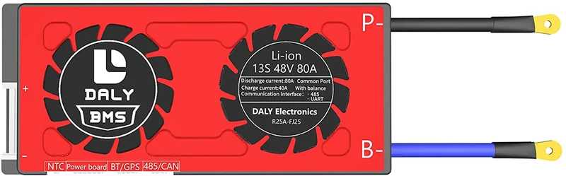 Daly smart li-lon bms 13S 48V 80A bluetooth 19 66 150