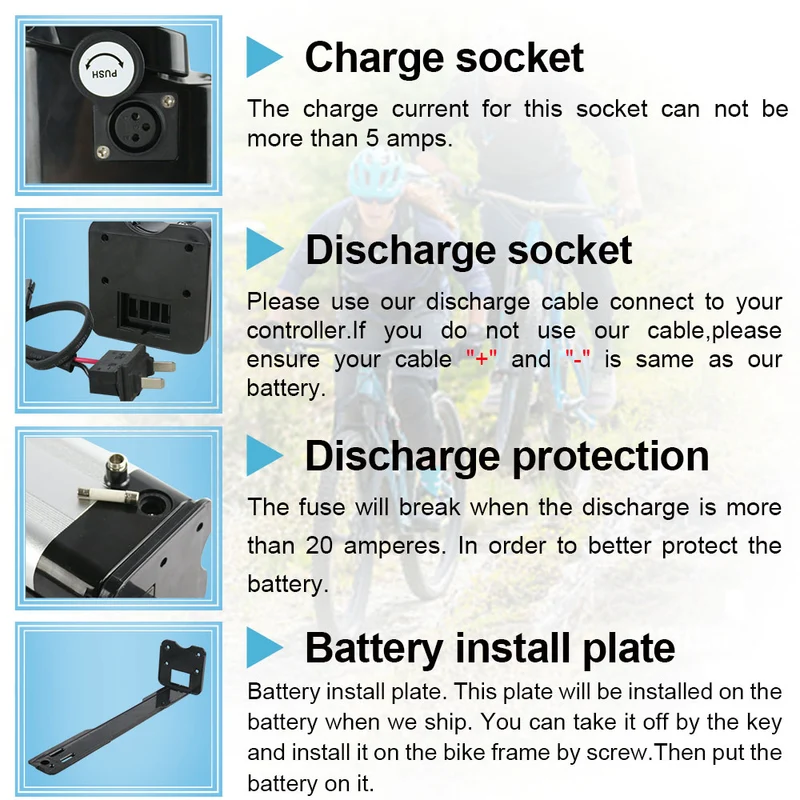 EU Lagerhaus 24V 10Ah Batterie S006 Silber- lithium-ionen Ebike Batterie mit 15A BMS für Im Freien ebike
