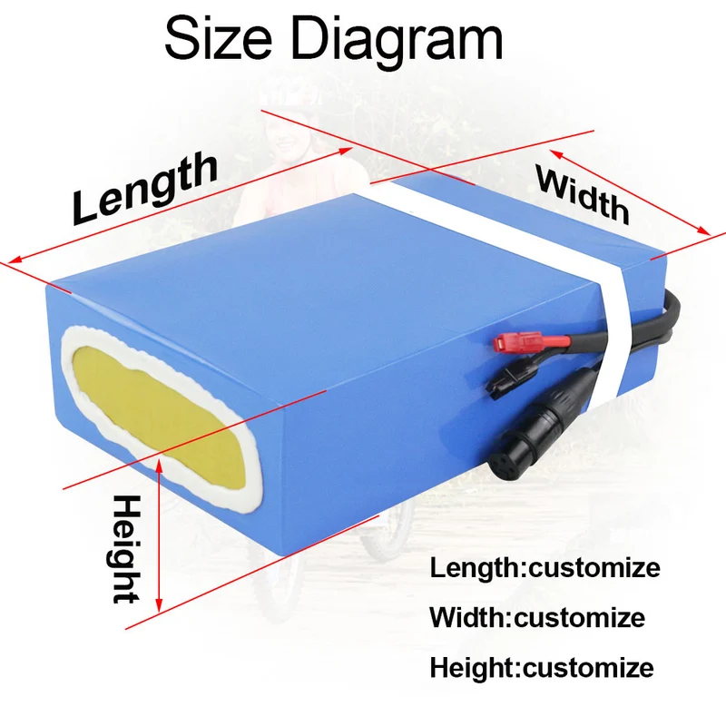 EU Lagerhaus 48V 20Ah Batterie D034 lithium-ionen Ebike Batterie mit 30A BMS für Im Freien ebike